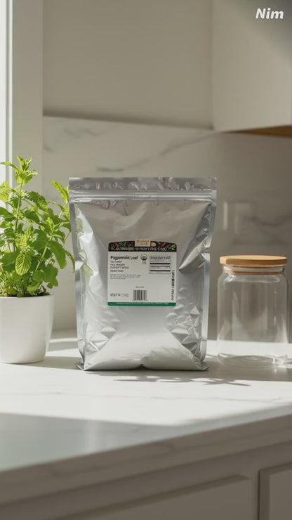 Frontier Herb Peppermint Leaf Organic Cut And Sifted - Single Bulk Item - 1lb