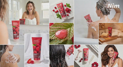 Desert Essence - Shampoo Shine For All Hair Types Red Raspberry - 8 Fl Oz