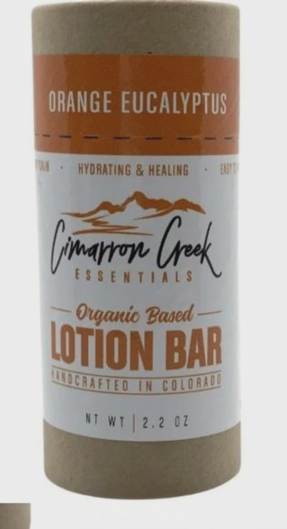 Orange Eucalyptus Organic Lotion Bar 2oz